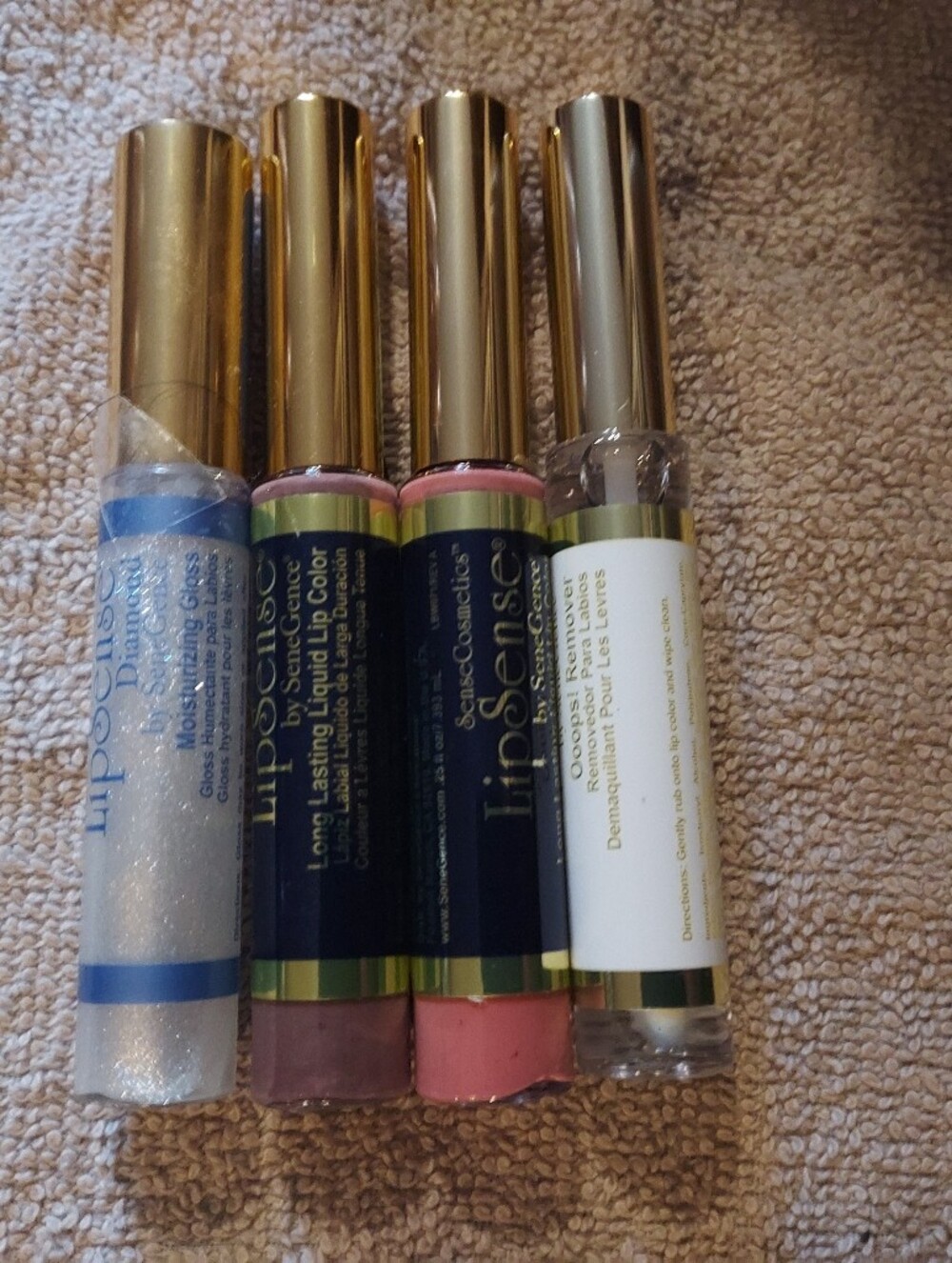 LipSense Complete 4-Pce Kit - Diamond Gloss, Nude, Apple Cider & Ooops! Remover